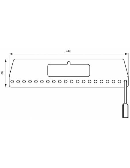 Rack per stoccaggio 20 lucchetti, Lockout Tagout LOTO - THIRARD