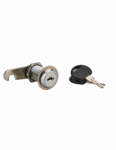 Serratura a camma per cassetta postale, nichelata, lunghezza 30 mm, 2 chiavi – THIRARD