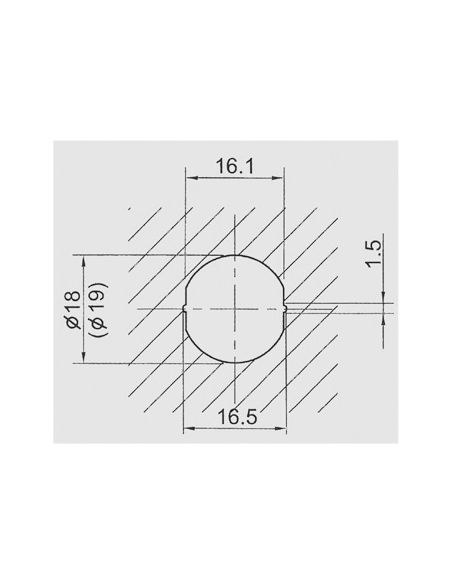 Cilindro con camme per cassette postali, spessore massimo 6mm - THIRARD