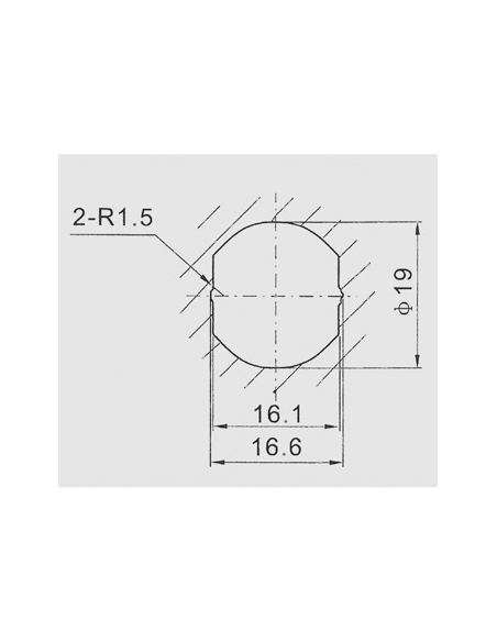 Cilindro con camme per cassette postali, spessore massimo 12mm - THIRARD