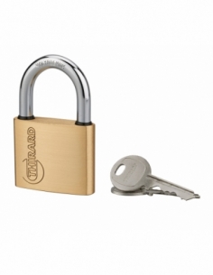 Lucchetto Ruck, ottone, interno, arco in acciaio, 50 mm, 2 chiavi – THIRARD