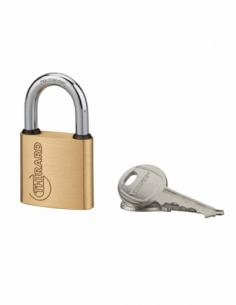 Lucchetto Ruck, ottone, interno, arco in acciaio, 30 mm, 2 chiavi – THIRARD