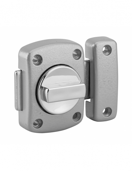 Serratura a bottone Concorde per porta interna, 40 mm, acciaio, epossidica argento – THIRARD