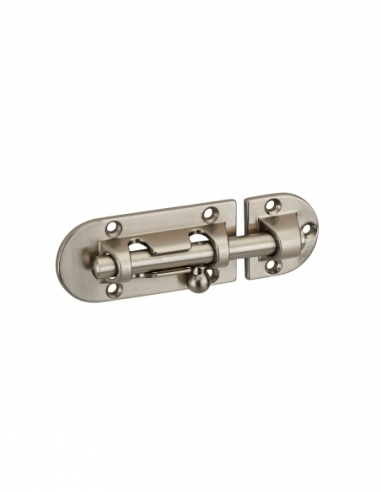 Chiusura a chiavistello per porta, acciaio, Ø 8mm, 34x48mm, nichel satinato - THIRARD