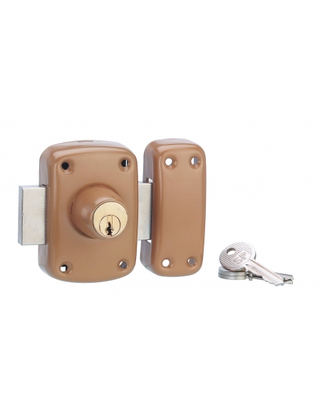 Serratura 3020 con pomolo per porta vetrata, cilindro Ø 23 x 40 mm, catenaccio 160 mm, 3 chiavi – Serrurerie de Picardie
