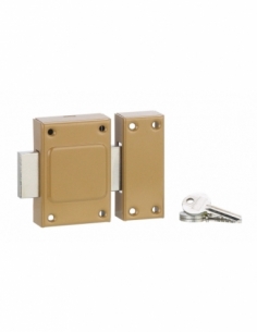 Serratura con pomolo 1028 per porta di cantina, cilindro Ø 21 x 40 mm, bronzo, 3 chiavi – Serrurerie de Picardie
