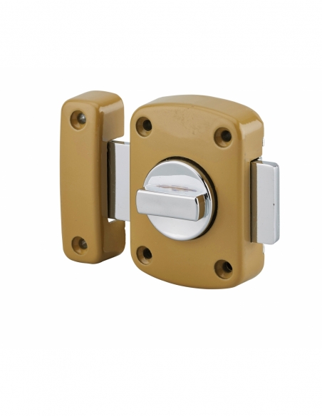 Catenaccio automatico per porta mobile, 50 mm, bronzo – Serrurerie de Picardie