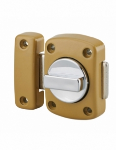 Catenaccio automatico per porta mobile, 40 mm, bronzo – Serrurerie de Picardie