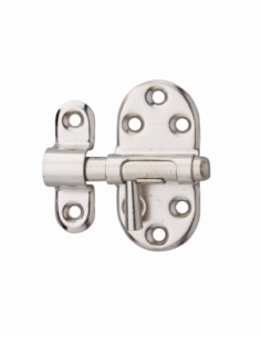 Chiusura a chiavistello per mobili, 25 mm, acciaio nichelato, chiusura a chiavistello rotondo – Serrurerie de Picardie