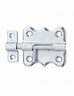 Chiusura a chiavistello per mobili, 45mm, acciaio galvanizzato, chiusura a chiavistello rotondo - Serrurerie de Picardie