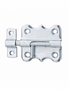 Chiusura a chiavistello per mobili, 45 mm, acciaio galvanizzato, chiusura a chiavistello rotondo – Serrurerie de Picardie