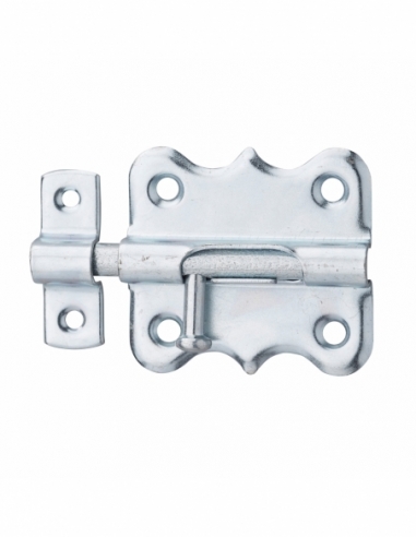 Chiusura a chiavistello per mobili, 45 mm, acciaio galvanizzato, chiusura a chiavistello rotondo – Serrurerie de Picardie