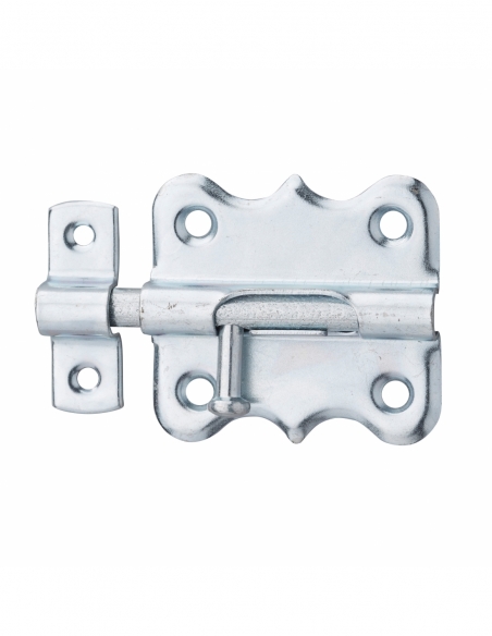 Chiusura a chiavistello per mobili, 45mm, acciaio galvanizzato, chiusura a chiavistello rotondo - Serrurerie de Picardie