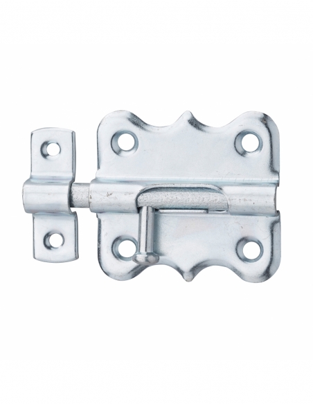 Chiusura a chiavistello per mobili, 45 mm, acciaio galvanizzato, chiusura a chiavistello rotondo – Serrurerie de Picardie
