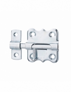 Chiusura a chiavistello per mobili, 35mm, acciaio galvanizzato, chiusura a chiavistello rotondo - Serrurerie de Picardie