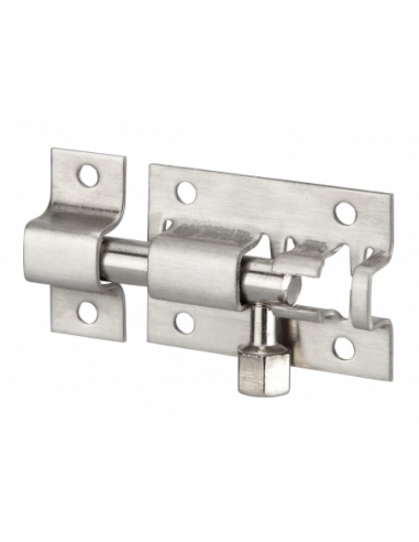 Chiusura a chiavistello per mobili, 40 mm, acciaio inossidabile, chiusura a chiavistello rotondo – Serrurerie de Picardie