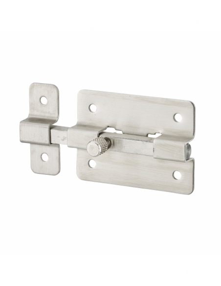 Chiusura a chiavistello per mobili, 50 mm, acciaio inossidabile, chiusura a chiavistello piatto – Serrurerie de Picardie