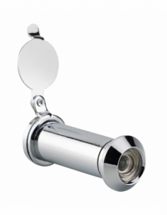 Spioncino ottico 160°, ottone cromato, con coperchio otturatore – Serrurerie de Picardie