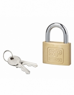 Lucchetto con chiave SP, interno, 50 mm, arco in acciaio temprato, 2 chiavi – Serrurerie de Picardie