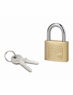 Lucchetto con chiave SP, interno, 40 mm, arco in acciaio temprato, 2 chiavi – Serrurerie de Picardie