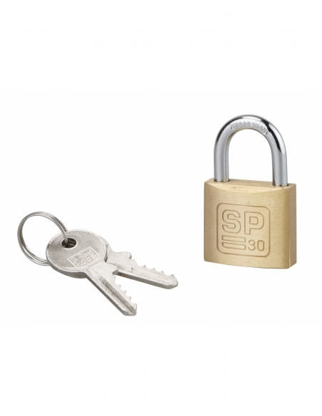 Lucchetto con chiave SP, interno, 30 mm, arco in acciaio temprato, 2 chiavi – Serrurerie de Picardie