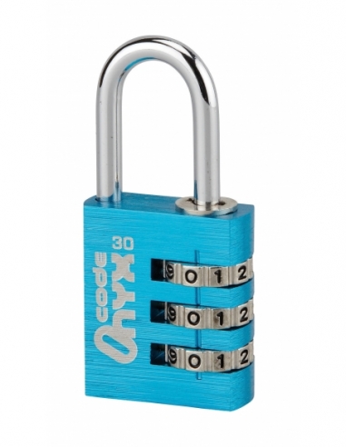 Lucchetto Code, 30 mm, arco in acciaio nichelato, 3 cifre – Serrurerie de Picardie