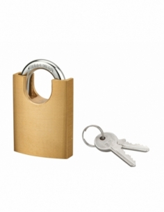 Lucchetto con chiave SP 40P, 40 mm, arco in acciaio nichelato, 2 chiavi – Serrurerie de Picardie