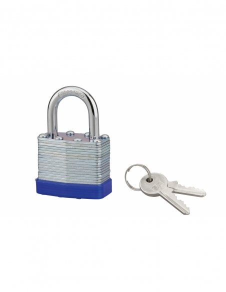 Lucchetto con chiave SP, interno, 40 mm, arco in acciaio nichelato, 2 chiavi – Serrurerie de Picardie