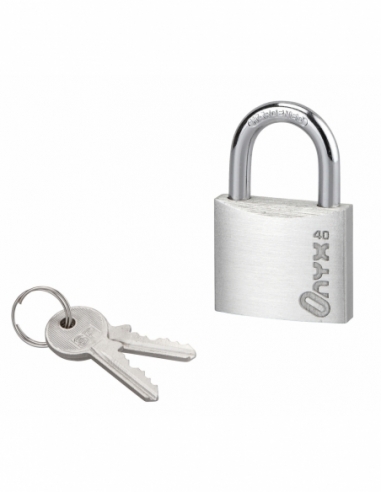 Lucchetto in alluminio 40 mm, arco in acciaio cementato nichelato, 2 chiavi – Serrurerie de Picardie