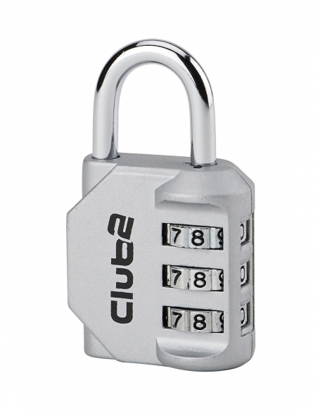 Lucchetto Club 2 per interno 30 mm, arco in acciaio, combinazione a 3 cifre – Serrurerie de Picardie