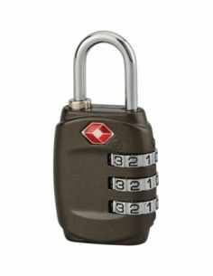 Lucchetto TSA per bagagli 30 mm, arco in acciaio nichelato, combinazione a 3 cifre – Serrurerie de Picardie