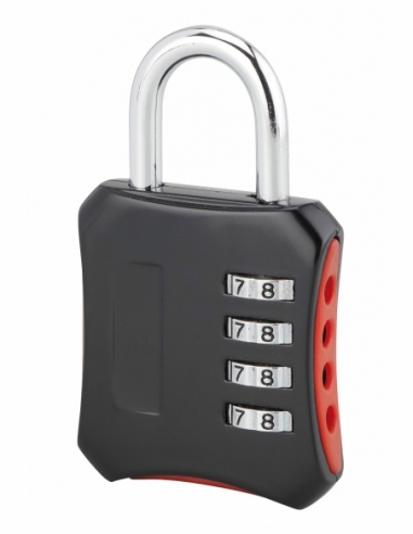 Lucchetto Baggy 50 mm, arco in acciaio nichelato, combinazione a 4 cifre – Serrurerie de Picardie