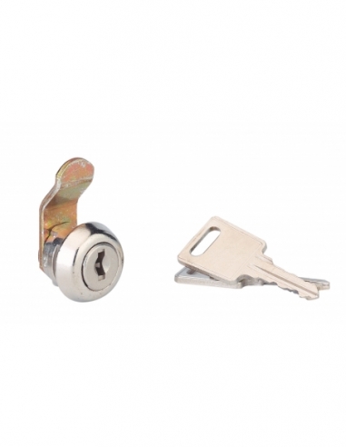 Camma per serratura da cassetta postale, nichelata, ore 12, piegata in avanti, lamiera 0,8 mm – Serrurerie de Picardie