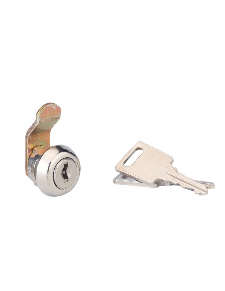 Camma per serratura da cassetta postale, nichelata, ore 12, piegata in avanti, lamiera 0,8 mm – Serrurerie de Picardie