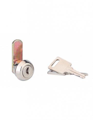 Serratura a camme per cassetta postale, nichelata, profondità 0,8–1,2 mm, 2 chiavi – Serrurerie de Picardie