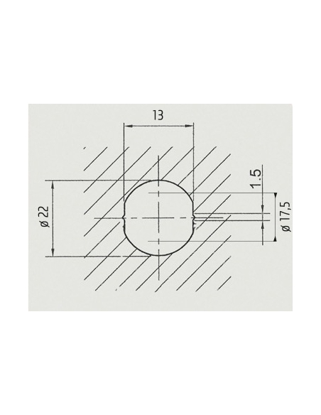 Serratura a camme, cilindro per cassetta delle lettere nichelato, profondità da 0,8 a 1,2mm, 2 chiavi - Serrurerie de Picardie