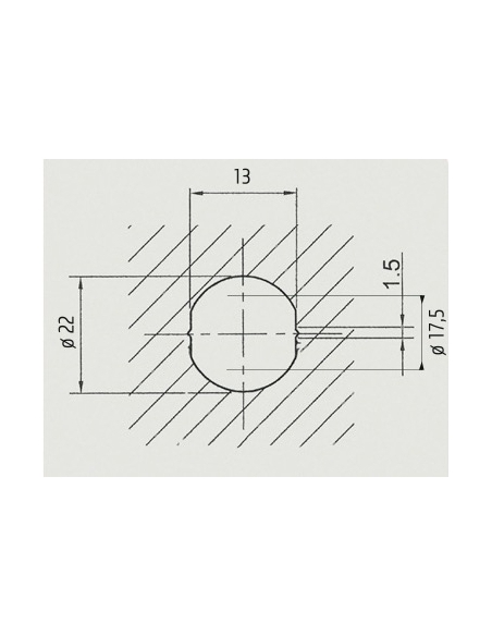 Serratura a camme per cassetta postale, nichelata, profondità 0,8–1,2 mm, 2 chiavi – Serrurerie de Picardie