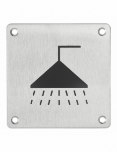 Targa segnaletica Doccia 100 x 100 mm, fissaggio a vite – THIRARD