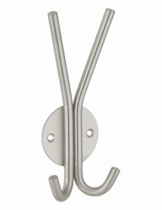 Gancio appendiabiti doppio in acciaio inox – THIRARD