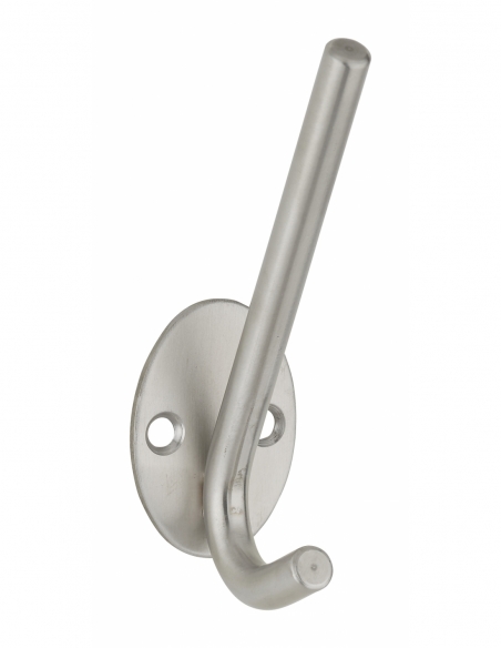 Appendiabiti INOX, gancio a uncino, acciaio inossidabile, H.102mm, satinato - THIRARD