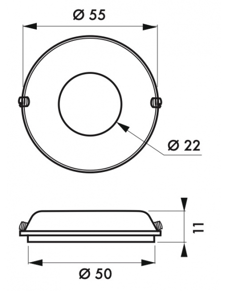 Vista aggiuntiva 1 di Set di 5 basi Ø 22 mm – THIRARD