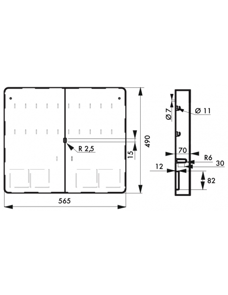 Armadio procedurale con porta 20 lucchetti, lucchettabile, Lockout Tagout LOTO - THIRARD