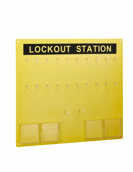 Armadio procedurale senza porta, capacità 20 lucchetti , Lockout Tagout LOTO - THIRARD