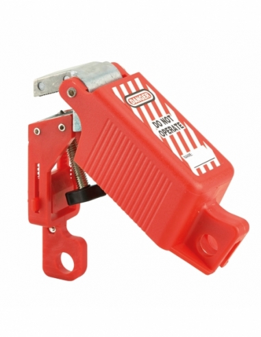 Blocco di sicurezza regolabile per interruttore elettrico a leva, lucchettabile, Lockout Tagout LOTO - THIRARD