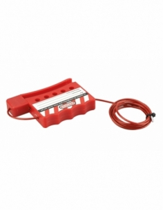 Cavo di blocco regolabile Ø 3 mm lunghezza 1,80 m, Lockout Tagout LOTO - THIRARD