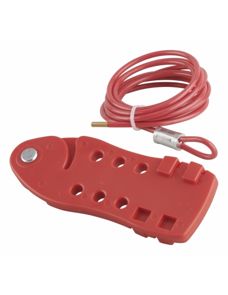 Cavo regolabile per blocco di sicurezza Ø 4 mm, lunghezza 2 m, per 6 lucchetti – THIRARD