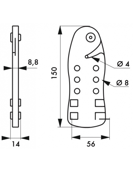 Cavo di blocco regolabile Ø 5 mm lunghezza 2,00 m, Lockout Tagout LOTO - THIRARD