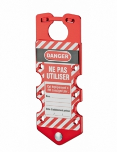 Ganascia in alluminio Ø 36 x 28 per 6 lucchetti , Lockout Tagout LOTO - THIRARD