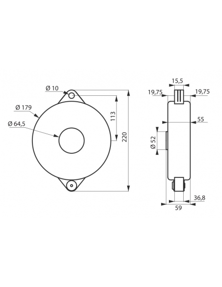 Blocco di sicurezza per valvola Ø 127 / 165 mm, lucchettabile, Lockout Tagout LOTO - THIRARD