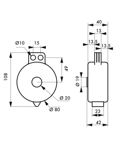 Blocco di sicurezza per valvola Ø 25 / 63 mm, lucchettabile, Lockout Tagout LOTO - THIRARD